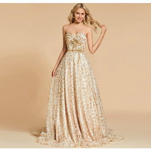 Tanpell lace beaded evening dress sweetheart neck sleeveless floor length a line gown women custom long formal evening dresses