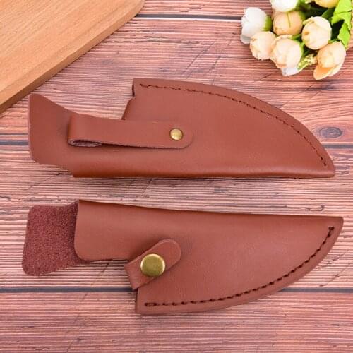 Outdoor Knife Cover Chef Butcher Kitchen Tools Full Tang Handle Leather Knife Sheath 1Pc