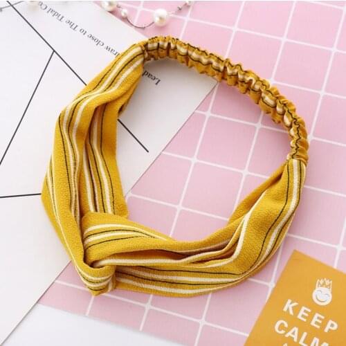 1PC New Fashion Striped Headbands For Woman Lovely Girl Hairbands Cloth Art Hair Bezel Headwear Hair Accessories Free Shipping