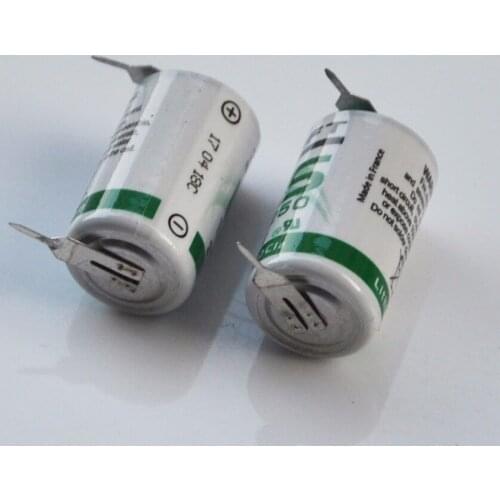 10PCS ER14250 1/2AA 3.6V liSOCL2 lithium primary battery 14250 cell welding tabs replace for SAFT LS14250 gas water meter