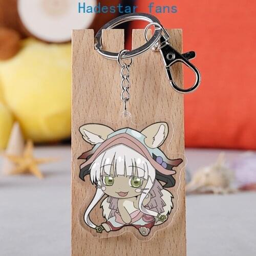 10 Pcs/lot Made In Abyss Anime Acrylic Keychain Nanachi Pendant Keyring Fans Gift