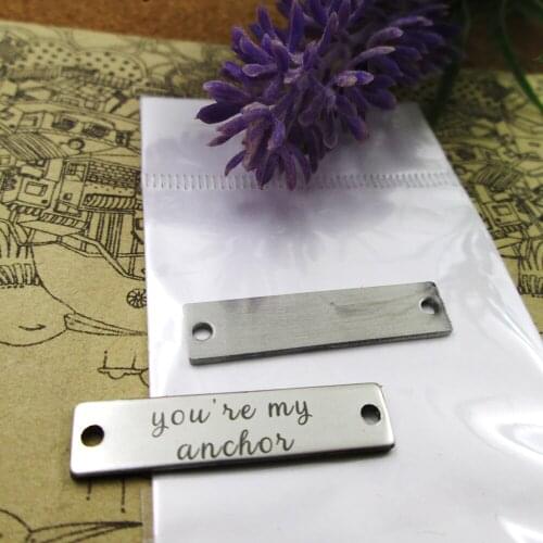 20pcs--You're my Anchor Connector stainless steel charms more style for choosing DIY Charms pendants for necklace 30x7mm