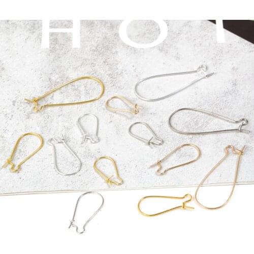 100pcs 200pcs Fashion Women Jewelry Earring hooks Ear Wires DIY Jewelry Making Earring Accessories