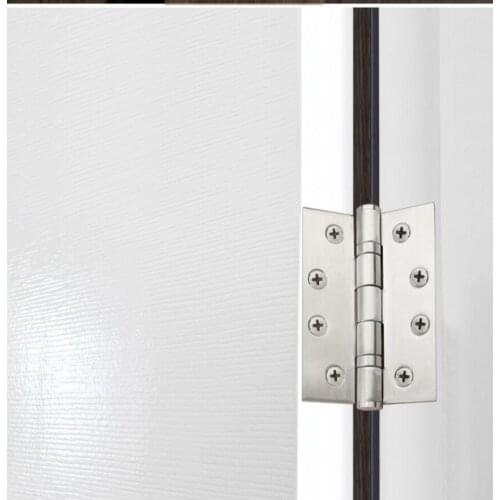 4 Inch ball bearing buffing door hinge Stainless Steel Mute Sub Hinge for 60-80 Kg Interior timber Door
