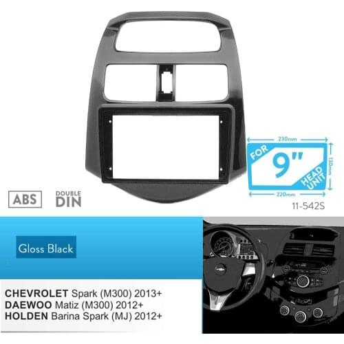 9 inch Car Fascia Radio Panel for DAEWOO Matiz Creative (M300) 2012-2016 Facia Dash Kit Adapter Bezel Cover Console Plate Trim