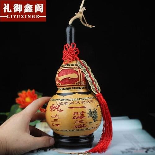 Car crafts ornaments gourd Home Furnishing large living room decor car pendant bells wall decoration