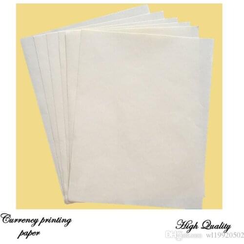 Bond printinng paper 75% cotton 25% linen starch free with red and blue fiber waterproof paper a4 size white color