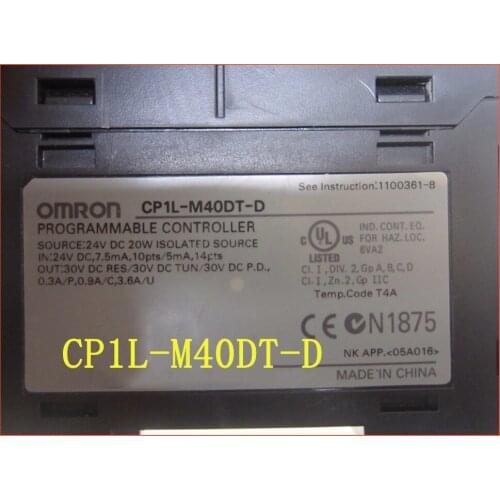 CP1L-M40DT-D PLC CPU 24DC input 24 point transistor output 16 point controller