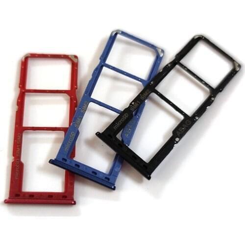 50PCS Sim Tray Holder For Samsung Galaxy A21S A217F SIM Card Tray Slot Holder Adapter Socket Repair Parts