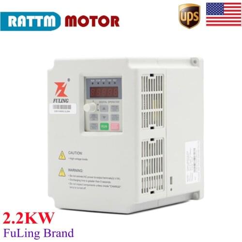 【USA Ship】FULING brand 2.2KW 220V / 380V 0-1000Hz frequent convert Inverter VFD 3-Phase