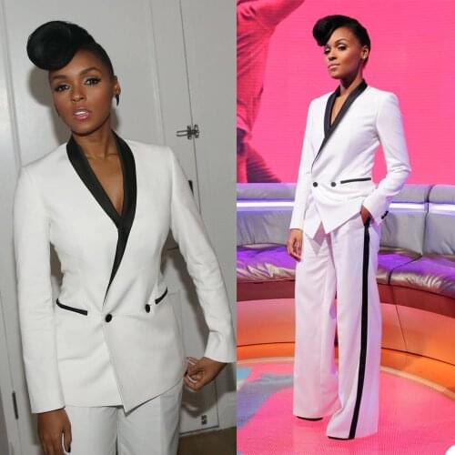 Elegant Fashion Lady Suit Streetwear Notched Collar Solid Double Breasted 2021 New Design Party Jacket Pant Female