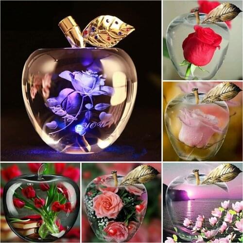 KAMY YI DIY Diamond Embroidery Collection Abstract painting apple blossom landscape Painting Cross Stitch Rhinestones New