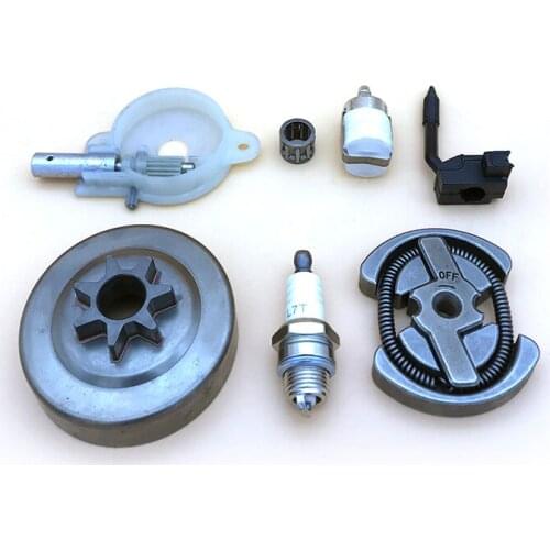 HUNDURE .325" 7T Clutch Drum Oil Pump Oiler Cage Bearing Kit For HUSQVARNA 142 141 137 136 36 41 Chainsaw Parts