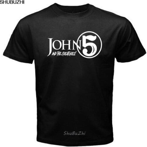 New John 5 and The Creatures Rock Band Logo Mens Black T-Shirt Cool Casual pride t shirt men Unisex New shubuzhi sbz3038