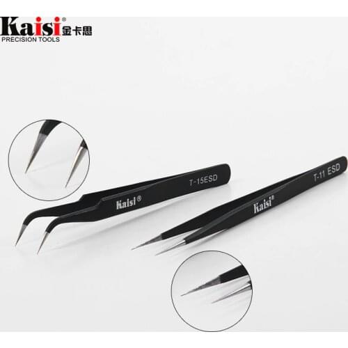 New Anti-static Tweezers Excellent Quality Tweezers Bend+Straight New Stainless Steel Industrial Anti-static Tools