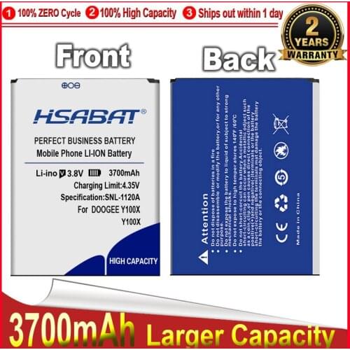 HSABAT New 3100mAh Mobile Phone Battery Use for DOOGEE NOVA Y100X Battery