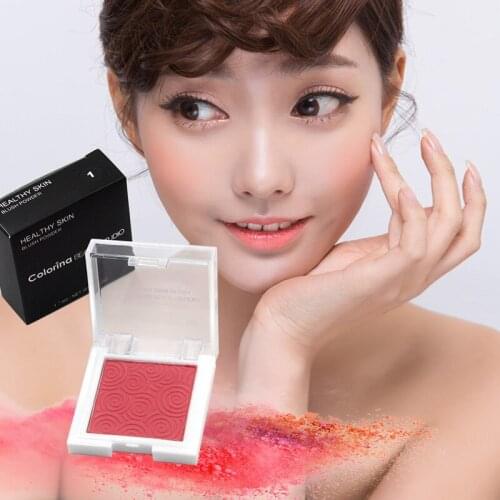 Single Color Blush Powder Waterproof Smudge-Proof Long Lasting Multicolor Blusher Makeup Cosmetic Blush Palette Powder Makeup YL