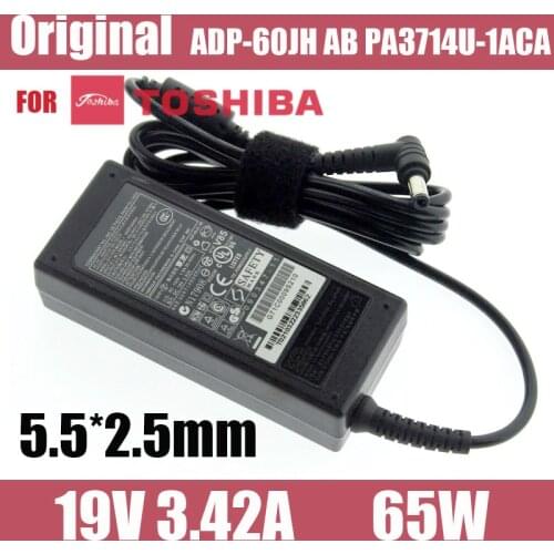 Original For TOSHIBA 19V 3.42A ADP-60JH AB PA3714U-1ACA laptop power AC adapter charger Satellite A135-S2386 L455 C655D L505D