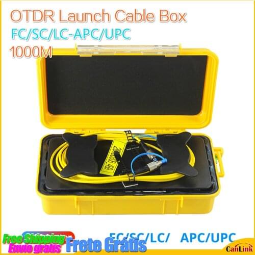 OTDR Launch Cable Box 1000M FC/LC/SC to APC/UPC Fiber Optical Dead Zone Eliminator used with Fiber Optical Singlemode 1KM