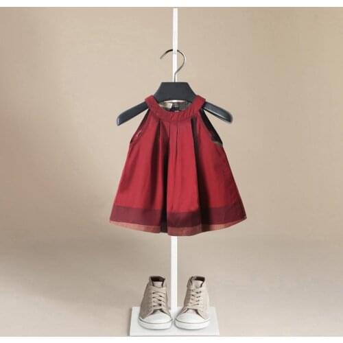 Girl Dress 2020 New Baby Dresses Sleeveless Plaid Stripe Cartoon Birthday Dress Female Baby Summer Clothes Kids Girl Clothes