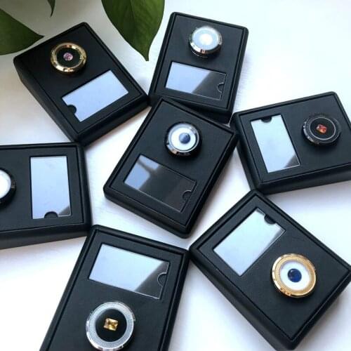 Metal Round Box Unit Loose Diamond Display Holder Jewelry Counter Gemstone Display Stand Ring Surface Display Stand