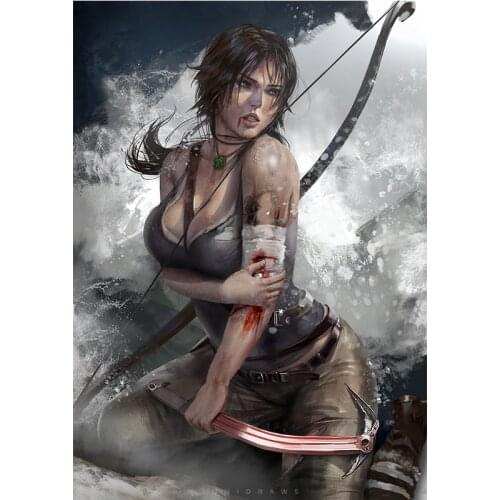 Custom Print Game Wounded Laura Sexy Anime Girl Art Posters HD Wall Art Canvas Painting for Living Room Home Decor Picture