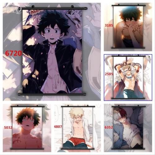 Boku No Hero Academia Yaoi Bakugou Katsuki Midoriya Izuku Todoroki Shoto Anime Posters Canvas Posters Wall Art Picture Home Deco