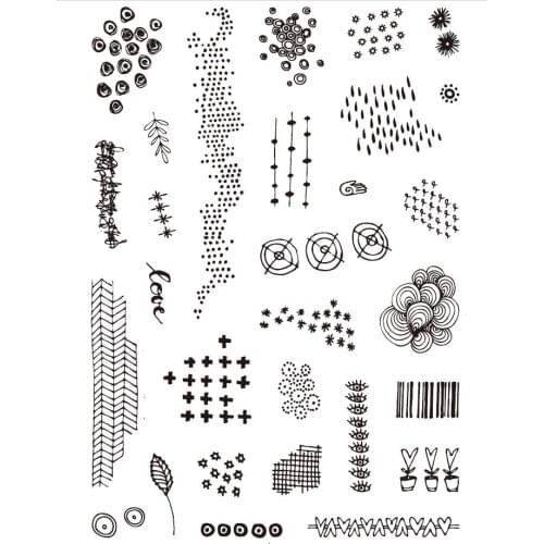 Background Transparent Clear Silicone Stamp/Seal for DIY scrapbooking/photo album Decorative clear stamp sheets A2261