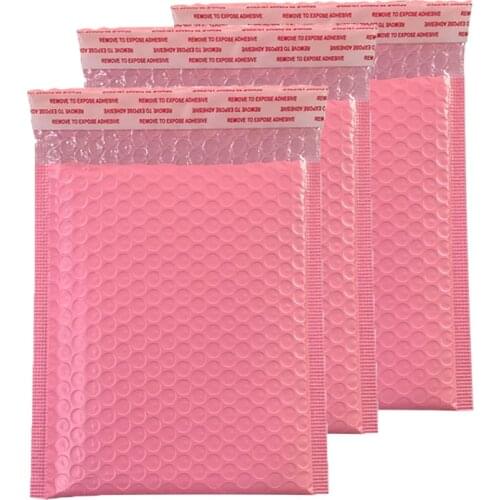 10pcs Bubble Envelope Bag Pink Polymailer Self Seal Mailing Bags Padded Envelopes Lined Mailer Shipping Envelopes Parcel