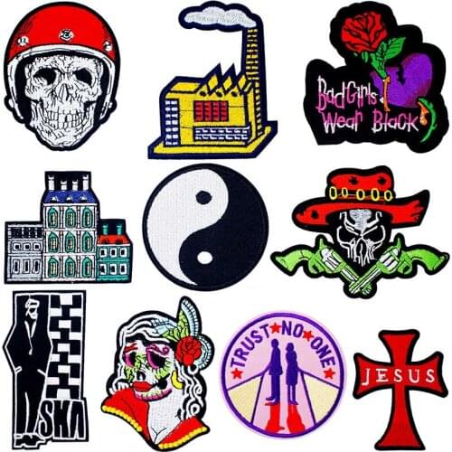 Edifice X-file Jesus Ironing Stickers Dresses Coats Needlework Exaggeration Change Festival Halloween Costumes Alternative