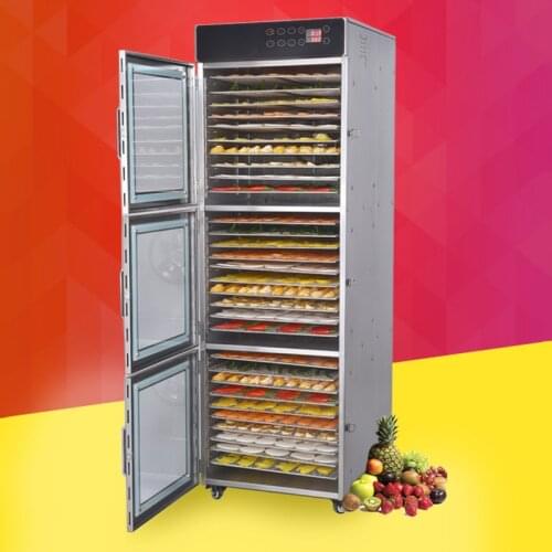 30 Trays Food Dryer Commercial Use Food Dehydrator Machine Fruit Dehydrator Stainless Steel Vegetables Pet Meat Drying Machine