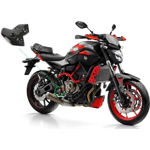 Carbon Fiber Foot-Rest Protector Cover For Yamaha MT-07 MT07 FZ07 MT 07 2013-2017 Motorcycle Refit Pedal Decorative Panel Guard