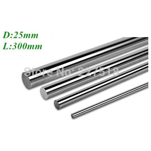 1pc/lot linear shaft 25mm diameter 300mm harden linear rod round shaft