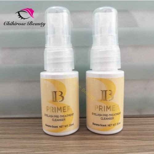 3 bottles IB Primer Eyelash Pre-treatment Cleanser Professional Eyelash Primer Eyelash extension glue primer Makeup tools 20ml