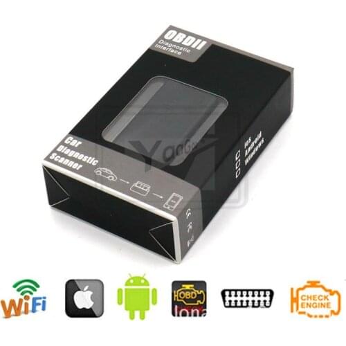 WIFI OBD2 Car Diagnostic Tool For Android/ Symbian/Windows/IOS OBDII Protocol Mini ELM327 V1.5(ST)30mm Height