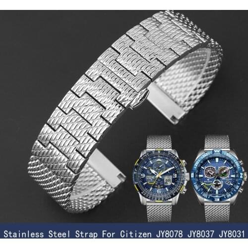 22mm 23mm high quality Milan mesh stainless steel bracelet for citizen jy8078 jy8037 jy8031 strap mens luxury