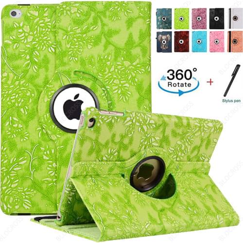 For New iPad 9.7 2017 2018 Case Cover for iPad Air 2/1 Case for iPad Air 3 10.5" Funda 360 Degree Rotating Leather Smart Coque