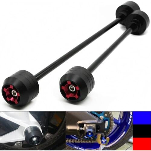 For APRILIA RSV1000 2004 2005 2006 2007 2008 2009 2010 Front Rear Wheel Slider Fork Axle Crash Protector Pad Swing Arm Guard POM