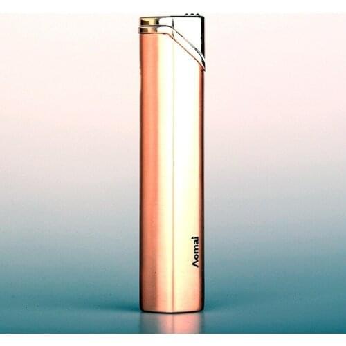 Gas Lighter Classic Simple Style Butane Mirror Smoking Windproof Lighter Cigarette Personality Gift for Men and Women Gadgets