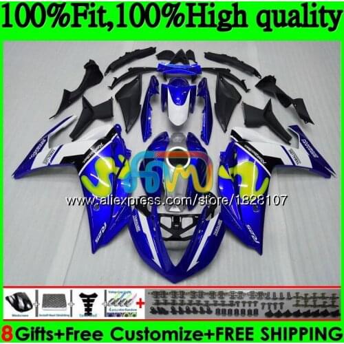 Injection For YAMAHA YZF R3 R25 R Movistar Blue 25 YZFR25 14 15 16 17 113BS.8 YZF-R3 YZF-R25 YZFR3 2014 2015 2016 2017 Fairings