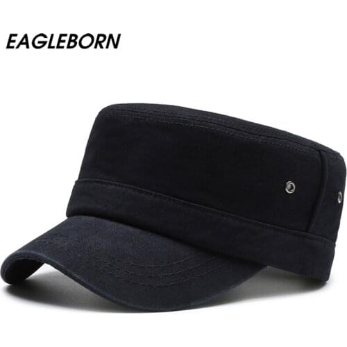 EAGLEBORN New Spring Military Hats Army Cap 100% Cotton Men Hat Outdoor Army Green Hat Sun Visor Sports Sailor Hat Women Us Navy