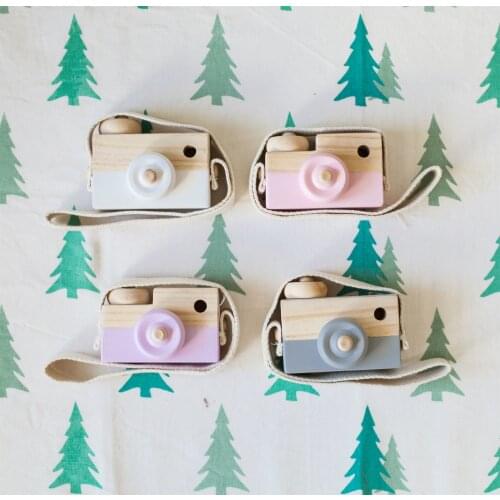 Cute Nordic Wooden Camera Toys Kids Toy Gift Ornament for Children Fashion Clothing Accessory Room Decor Furnishing Articles
