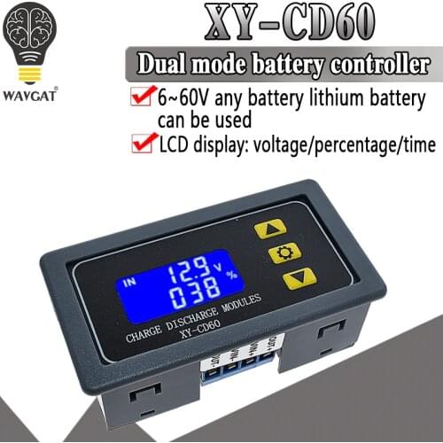 XY-CD60 Solar Battery Charger Controller Module DC6-60V Charging Discharge Control Low Voltage Current Protection Board