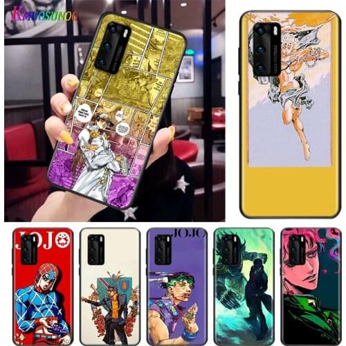 JoJo Bizarre Adventure For Huawei P Smart S Z Mate 40 RS 30 20 10 Pro Plus Lite 2019 2020 2021 Black Soft Phone Case
