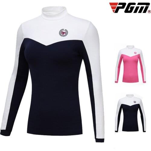 PGM Golf lady Long Sleeves Velvet Thermal Underwear Ladies' Bottoming Shirt New Style Of Autumn Winter