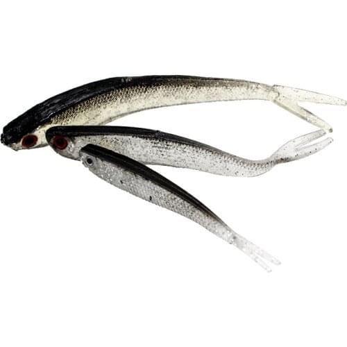 2021 New 125/100/75mm Artificial Lures Fishing Worm Silicone Bass Pike Minnow Swim Jigging Baits Fishing Gear