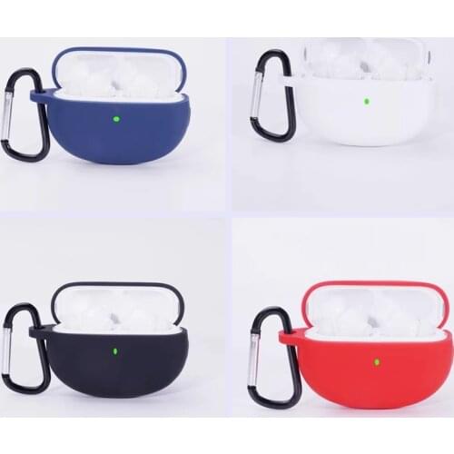 For oppo enco x Case Simple Solid color with hook Anti-fall Silicone Wireless Bluetooth Earphone Protection Case Cover