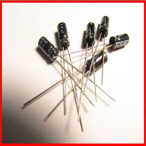 50V 10UF electrolytic capacitor volume 5*11 10 pcs