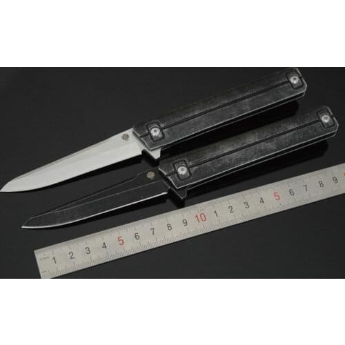 TRSKT Folding Hunting Knife Kwaiken Bearing Camping Survival 9cr18mov Pocket Custom Knives Tactical Combat Outdoor Multi Tool