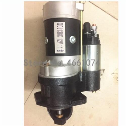 Yangdong QDJ138C starter motor (gear reduction,11teeth, 12V) replace QD100C3 / QD138Y FOR Y380T,Y385T, Y480T, Y485T, Y485EPA